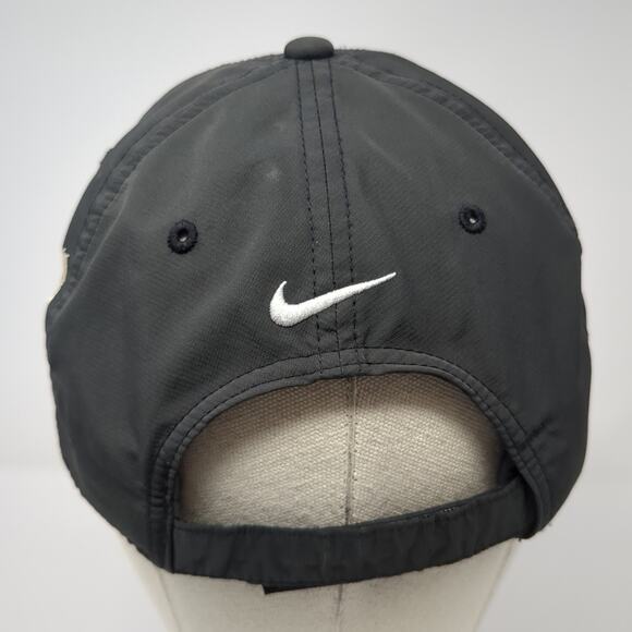 Nike Golf Strapback Cap Black One Size Adjustable Embroidered Swoosh Polyester - Picture 7 of 10